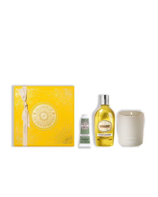 L'Occitane Holiday Almond Candle & Body Care Set