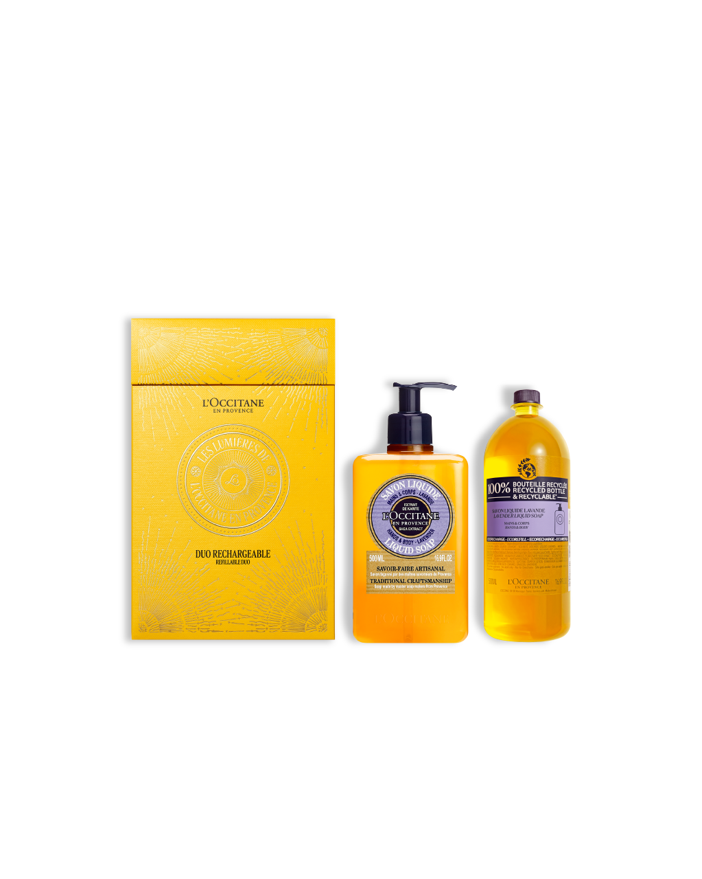 L'Occitane Holiday Lavender Liquid Soap Duo Set