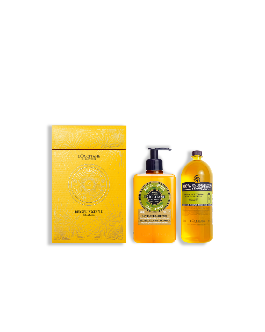 L'Occitane Holiday Verbena Liquid Soap Duo Set
