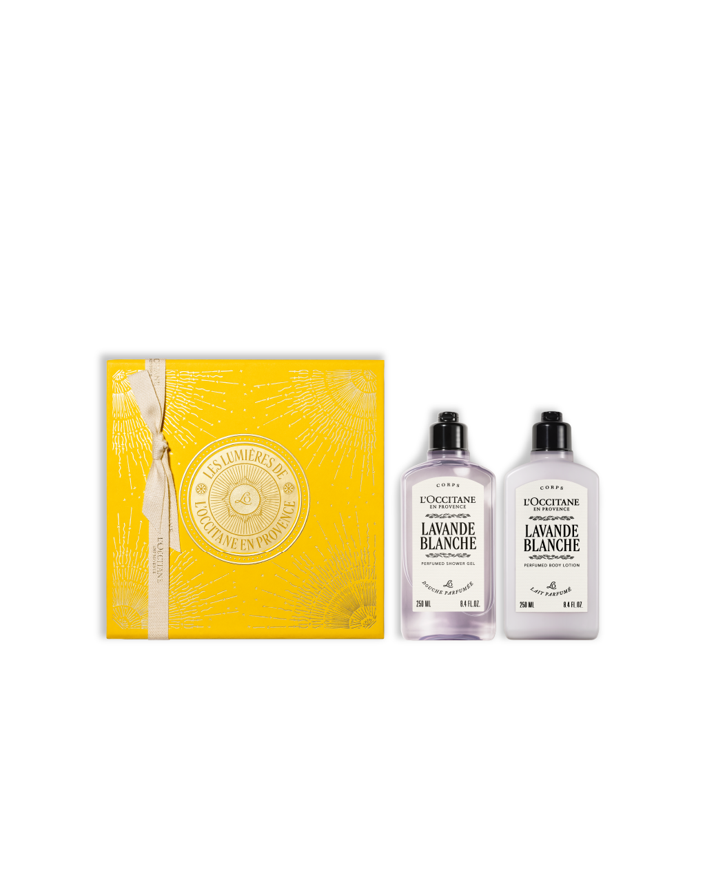 Holiday White Lavender Duo Set