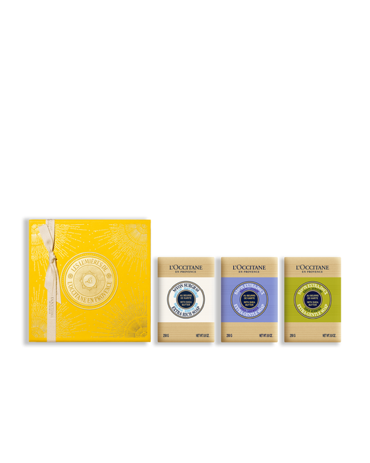 Holiday Shea Butter Soap Trio Set