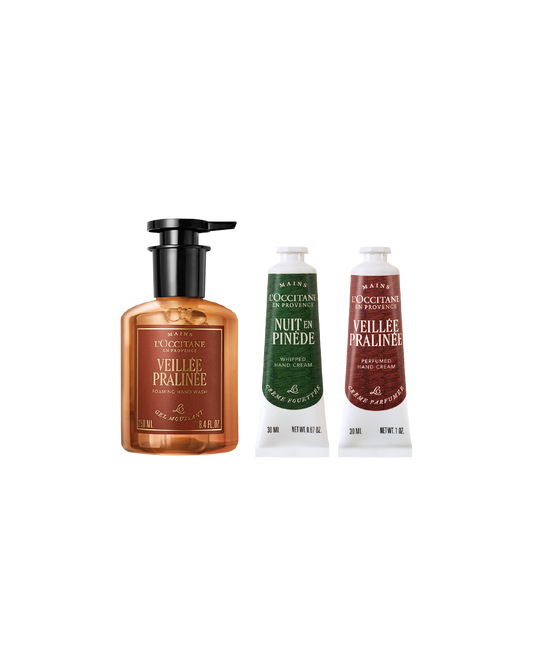 Holiday Veillée Pralinée Liquid Soap with Hand Cream Duo Set