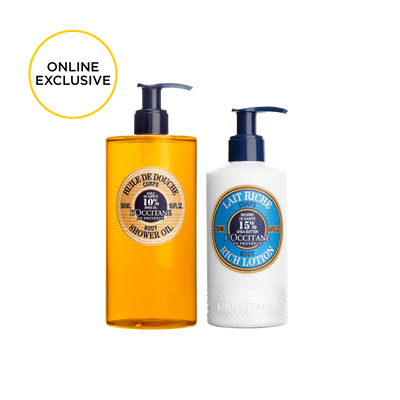 [Online Exclusive] Shea Butter Shower Oil & Rich Body Lotion Set - Online Exclusive