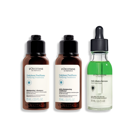 Purify & Freshness Hair Care Mini Set & Anti-Hair Loss Serum