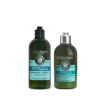 [Online Exclusive] Purifying & Freshness Shampoo & Conditioner Duo Set - Purify Freshness