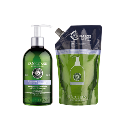 [Online Exclusive] Gentle & Balance Shampoo Refill Set - 5 Essential Oils