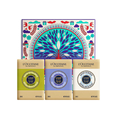 [Online Exclusive] Shea Butter Soap Trio Set - Holiday 2023