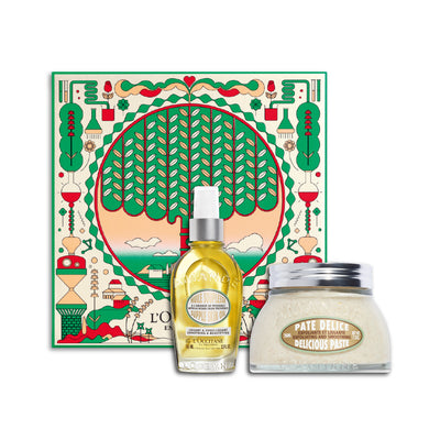 [Online Exclusive] Almond Supple Skin Oil & Almond Delicious Paste Set - All Gifts