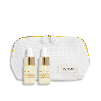 [Online Exclusive] Immortelle Divine Youth Face Oil Trial Kit with Pouch