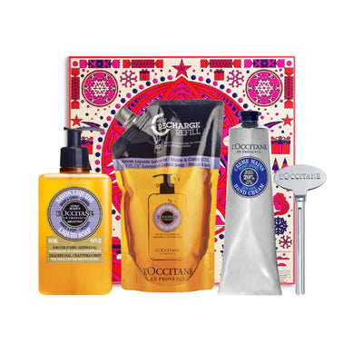 [Online Exclusive] Shea Lavender Liquid Soap & Hand Cream with Magic Key - Holiday Gift