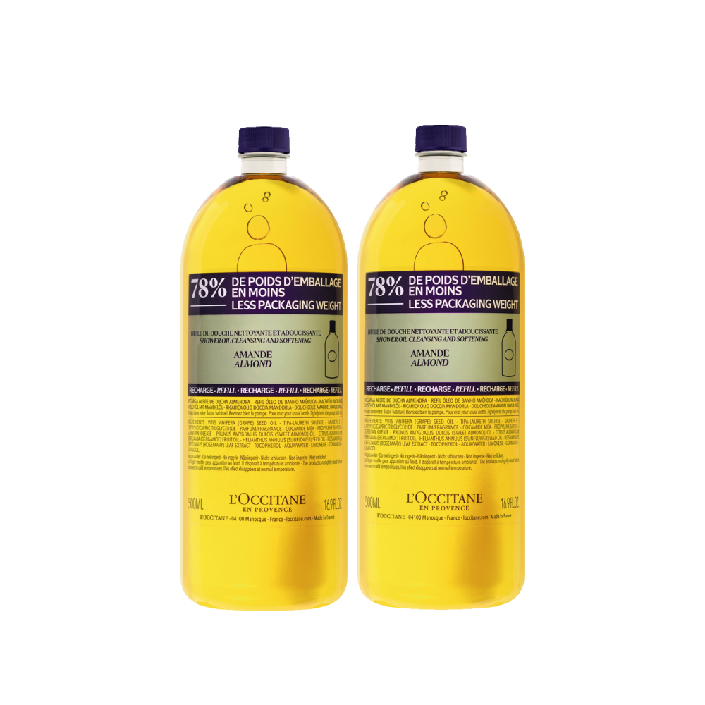 [Online Exclusive] Almond Shower Oil Eco-Refill x2