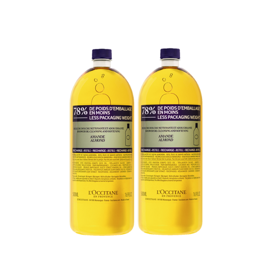 [Online Exclusive] Almond Shower Oil Eco-Refill x2