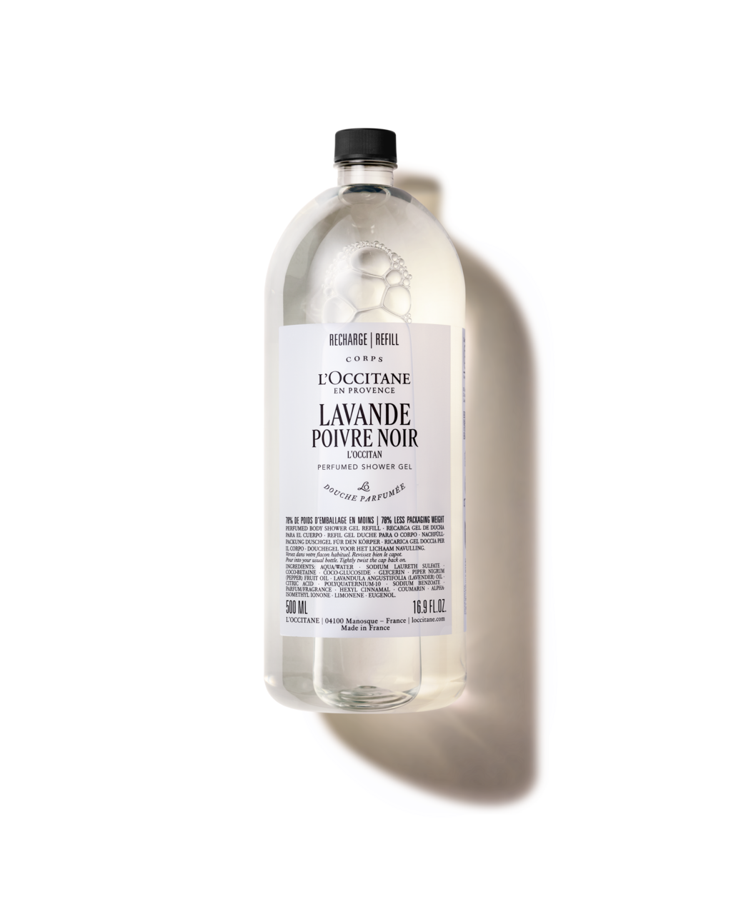Lavande Poivre Noir perfumed shower gel refill  - Illustration 1