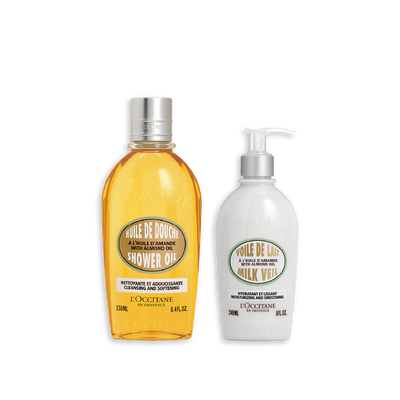 [Online Exclusive] Almond Shower Oil & Almond Milk Veil Set - Value Set Gifts