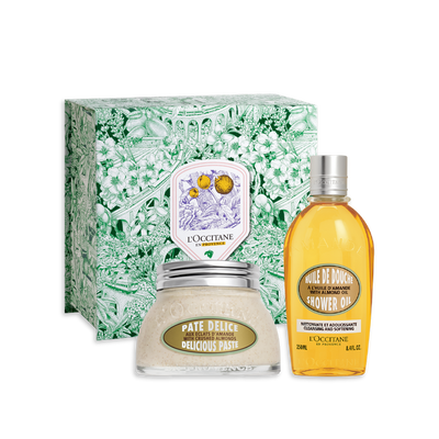 [Online Exclusive] Almond Shower Oil & Almond Delicious Paste Set - Scrubs