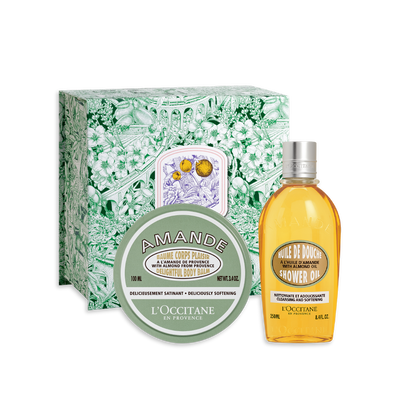 [Online Exclusive] Almond Shower Oil & Delightful Body Balm Set - Dry Skin (Bath & Body)