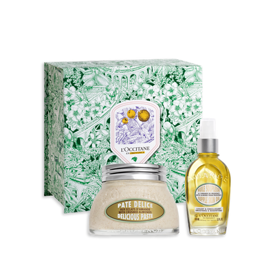 [Online Exclusive] Almond Supple Skin Oil & Almond Delicious Paste Set - Scrubs