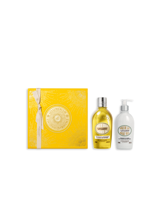 [Online Exclusive] Almond Shower Oil & Almond Milk Veil Set