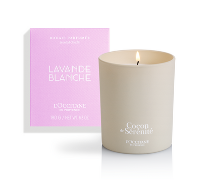 White Lavender Candle - Lavender