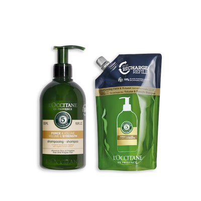 [Online Exclusive] Strength & Volume Shampoo Eco-Refill Set - Eco-Refill