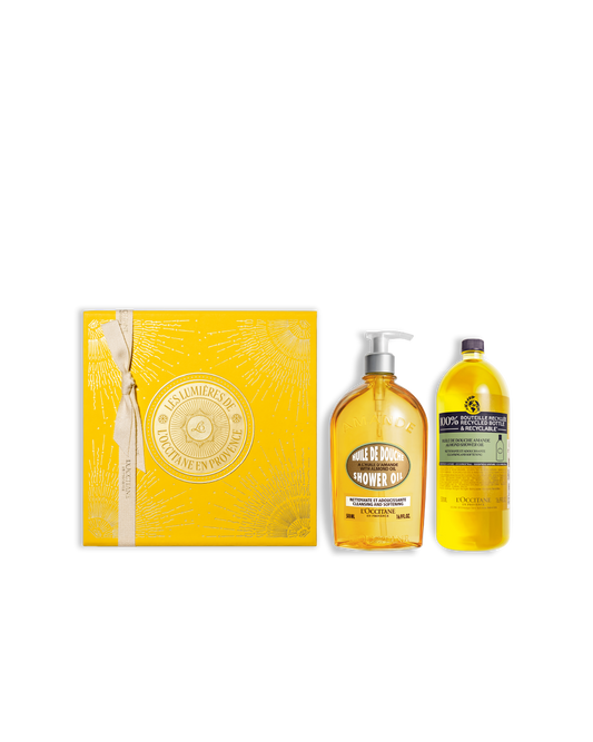 Holiday Almond Shower Oil Duo Set