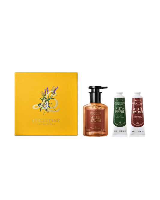 Holiday Veillée Pralinée Liquid Soap with Hand Cream Duo Set