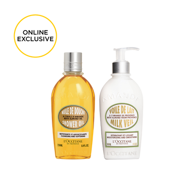 [Online Exclusive] Almond Shower Oil & Almond Milk Veil Set - All Gifts