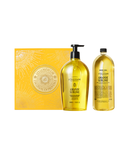 [Online Exclusive] Almond Shower Oil Refill Set