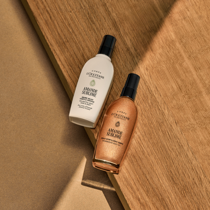 Almond Shimmering Body Oil_before