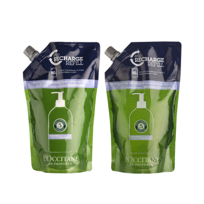 [Online Exclusive] Gentle & Balance Shampoo & Conditioner Eco-Refill Duo Set - Silicone-Free