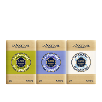 [Online Exclusive] Shea Butter Soap Trio Set - All Bath & Body