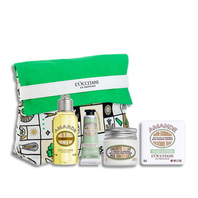 [Online Exclusive] Almond Mini Body Care with Mini Soap Set